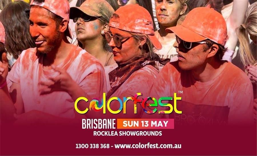 Colorfest BrisbaneOrganized By : Star Event ProductionsDate : 13-May-2018Time : 11:00 AM to 04:00 PMVenue : Rocklea Showgrounds ROCKLEAAddress : GOBURRA ST & IPSWICH ROAD ROCKLEA, QLD 4106Contact Number : 1300338368Email : info@stareventproductions.com.auWebsite : www.colorfest.com.au