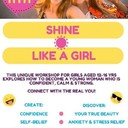 Shine like a girlTIME Wed Apr 11 2018 at 02:00 pm VENUE Kundalini House, 391 St Georges Rd, Melbourne, AustraliaThis unique workshop will explore how to become a young woman who is calm, confident and strong. It’s fun, interactive and a great way to know yourself better! You will discover:- How to build confidence for stronger self belief and resilience- How to decode media and advertising messages- How to redefine beauty- How to access a powerful beauty tool that every young woman hasHow to manage feelings of stress and anxiety with:- Breathing techniques- Movement and postures (no flexibility or experience necessary)- Meditation and relaxationProgram Benefits:- Stronger self belief- Self acceptance and appreciation- Practical stress relief and relaxation tools for future use- Development of critical thinking skillsYou may also like the following events from Kundalini House:Next month, 11th May, 06:30 pm, Bound Lotus Training Workshop in MelbourneNext month, 12th May, 01:00 pm, Open the Lotus of the Heart in MelbourneAlso check out other Nonprofit Events in Northcote, Workshops in Northcote, Health & Wellness Events in Northcote.