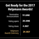 24 July – The 17th Helpmann Awards for live performance in Australia will be held on 24 July 2017 at the Capitol Theatre, Sydney.